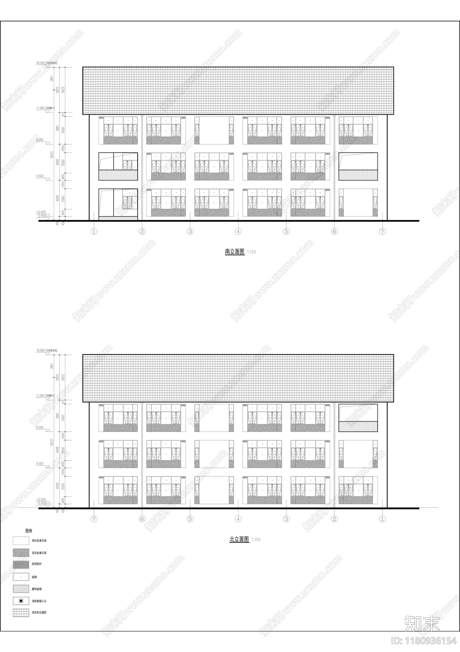 现代学校建筑cad施工图下载【ID:1180936154】