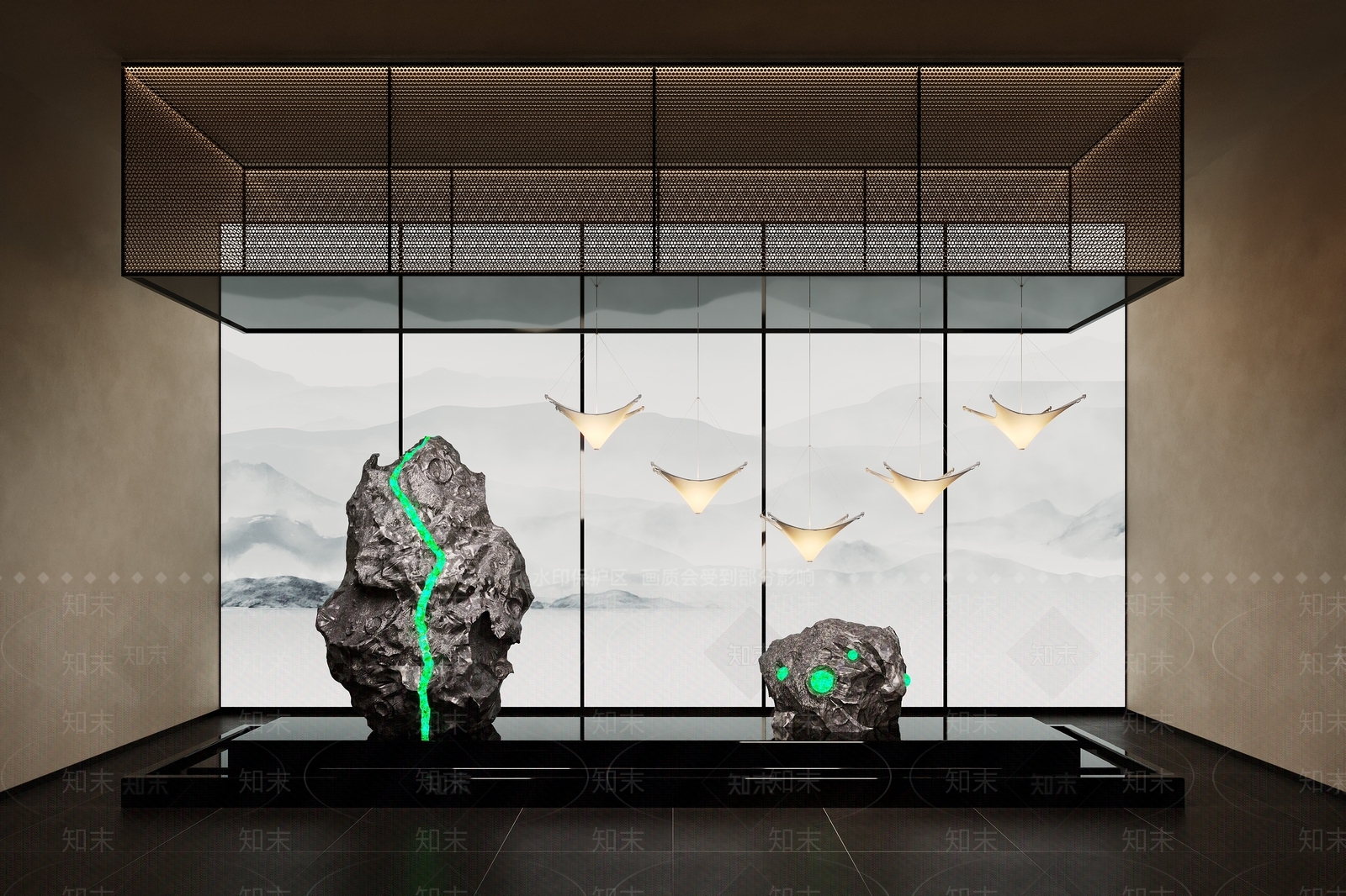 新中式艺术装置3D模型精品下载_3dmax模型_知末网