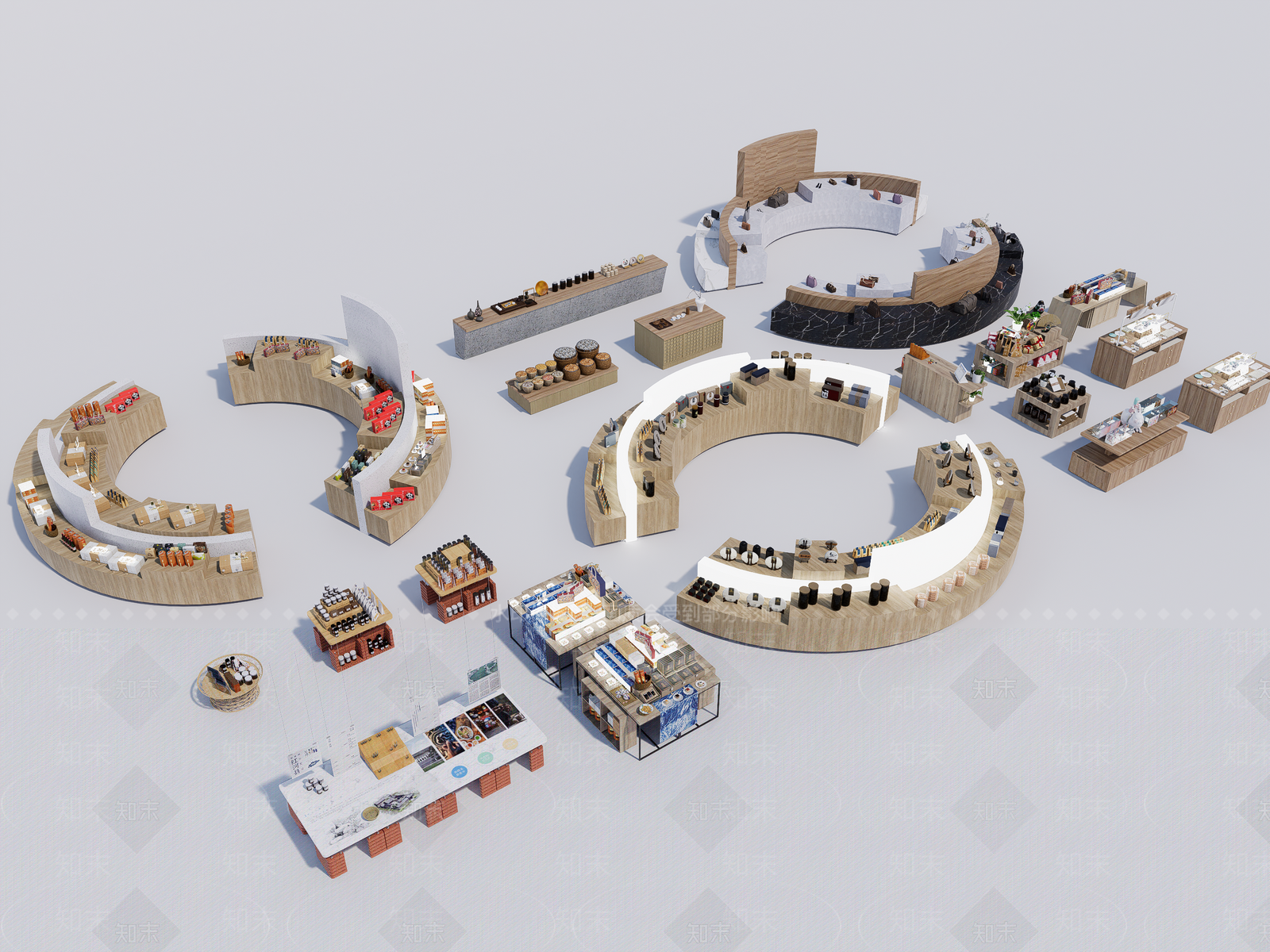 展示台SU模型下载【ID:1181015316】