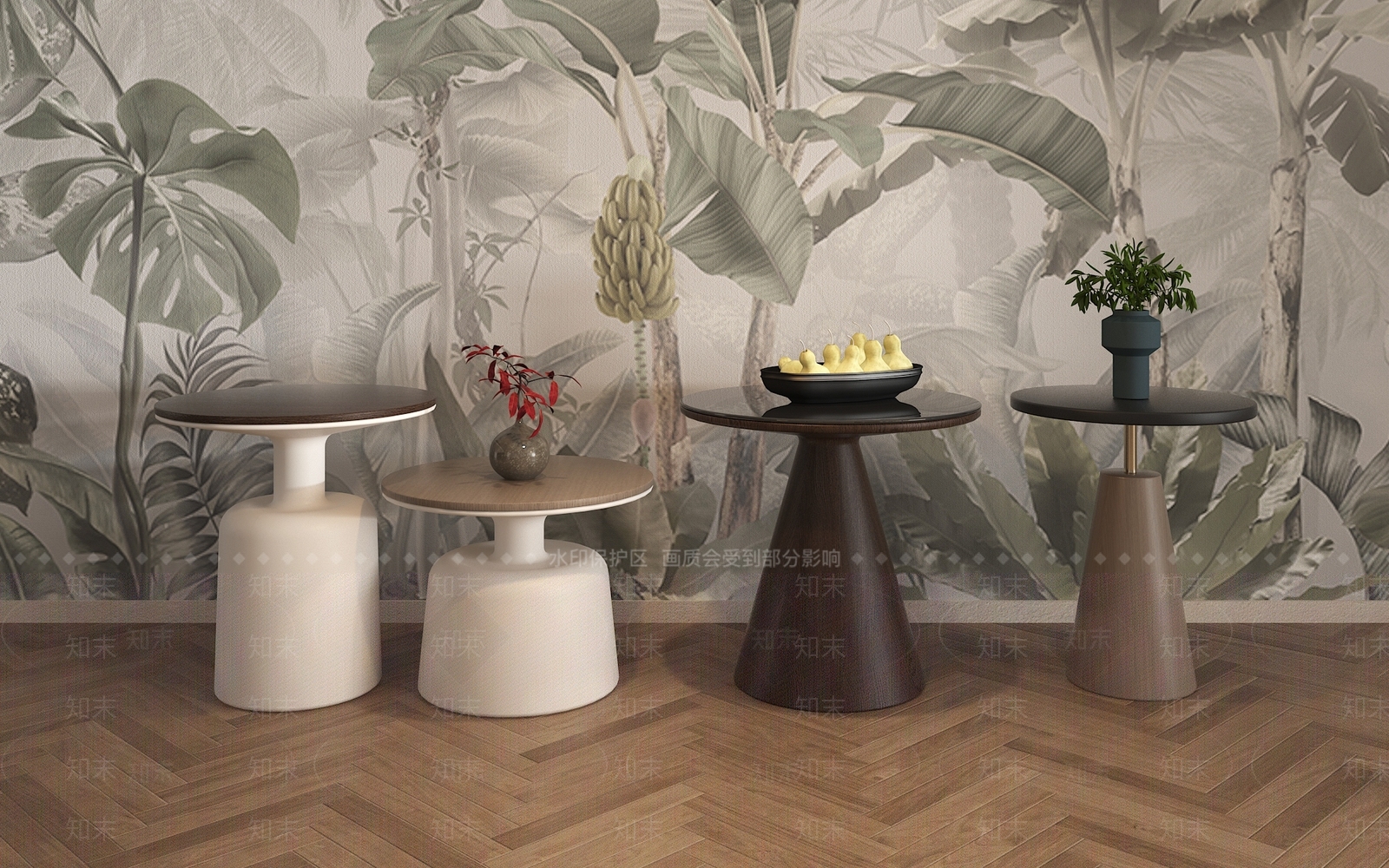 现代复古几类组合3D模型下载【ID:1180944568】