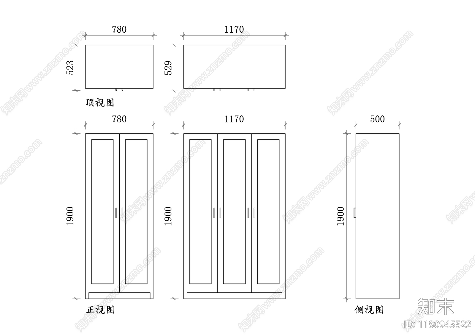 现代综合家具图库cad施工图下载【ID:1180945522】