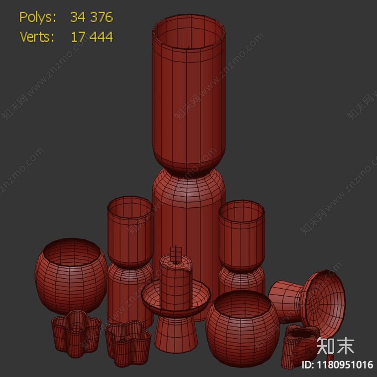 摆件组合3D模型下载【ID:1180951016】