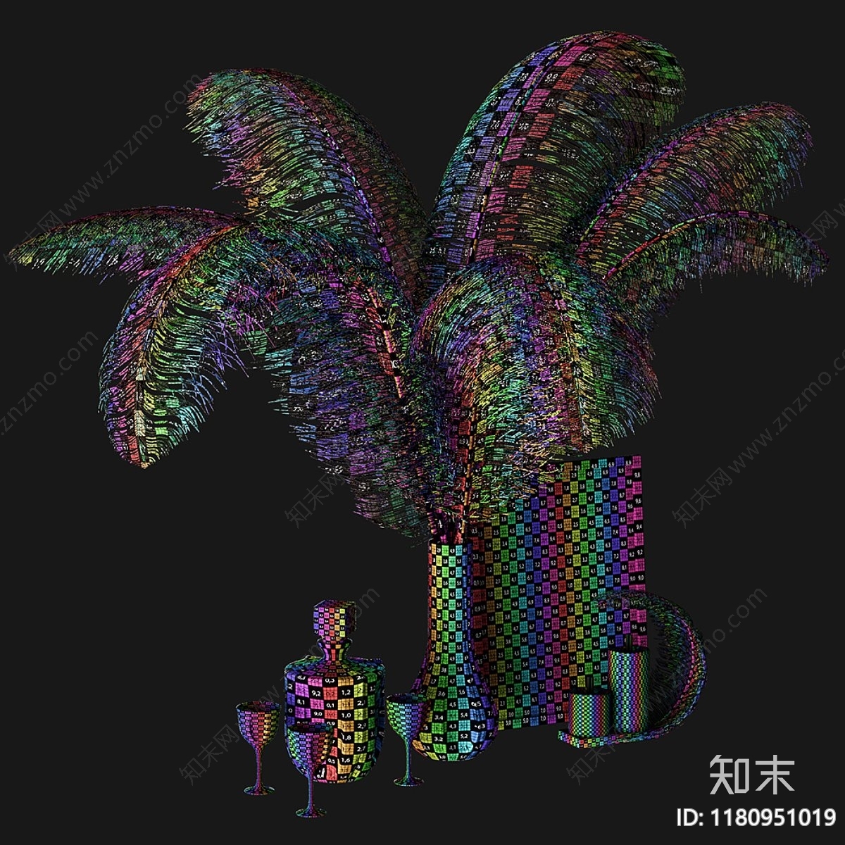 摆件组合3D模型下载【ID:1180951019】