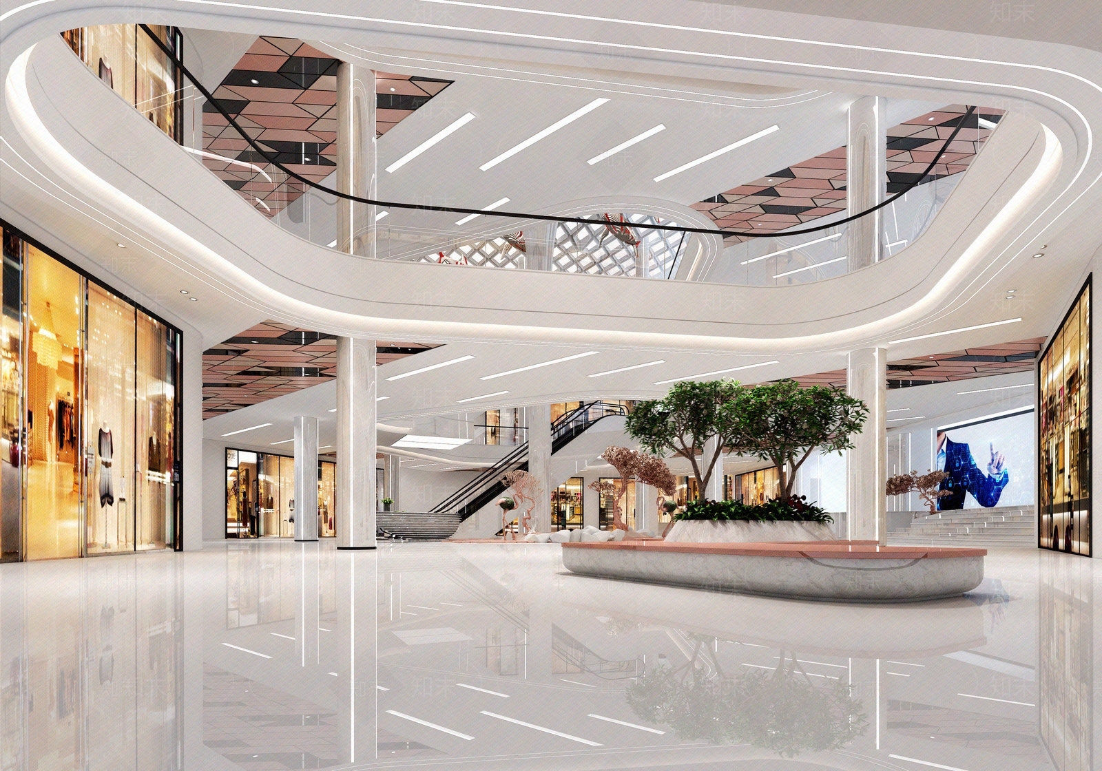 现代商场贴图下载【ID:1180967505】