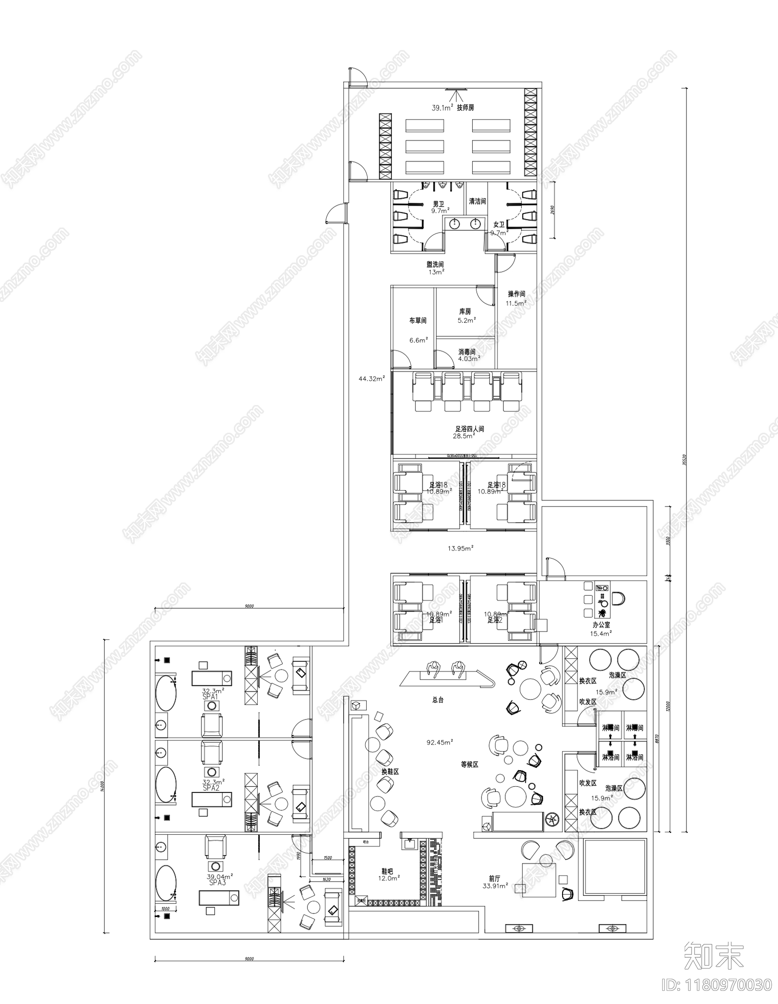 禅意侘寂工装图库施工图下载【ID:1180970030】