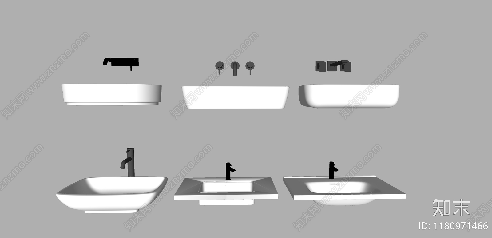 洗手台SU模型下载【ID:1180971466】