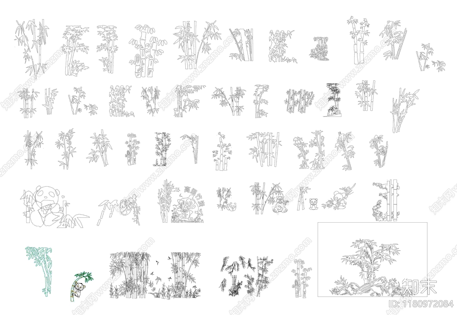 现代树施工图下载【ID:1180972084】