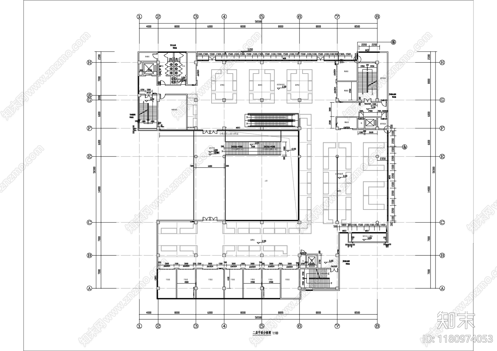 幕墙结构cad施工图下载【ID:1180974053】