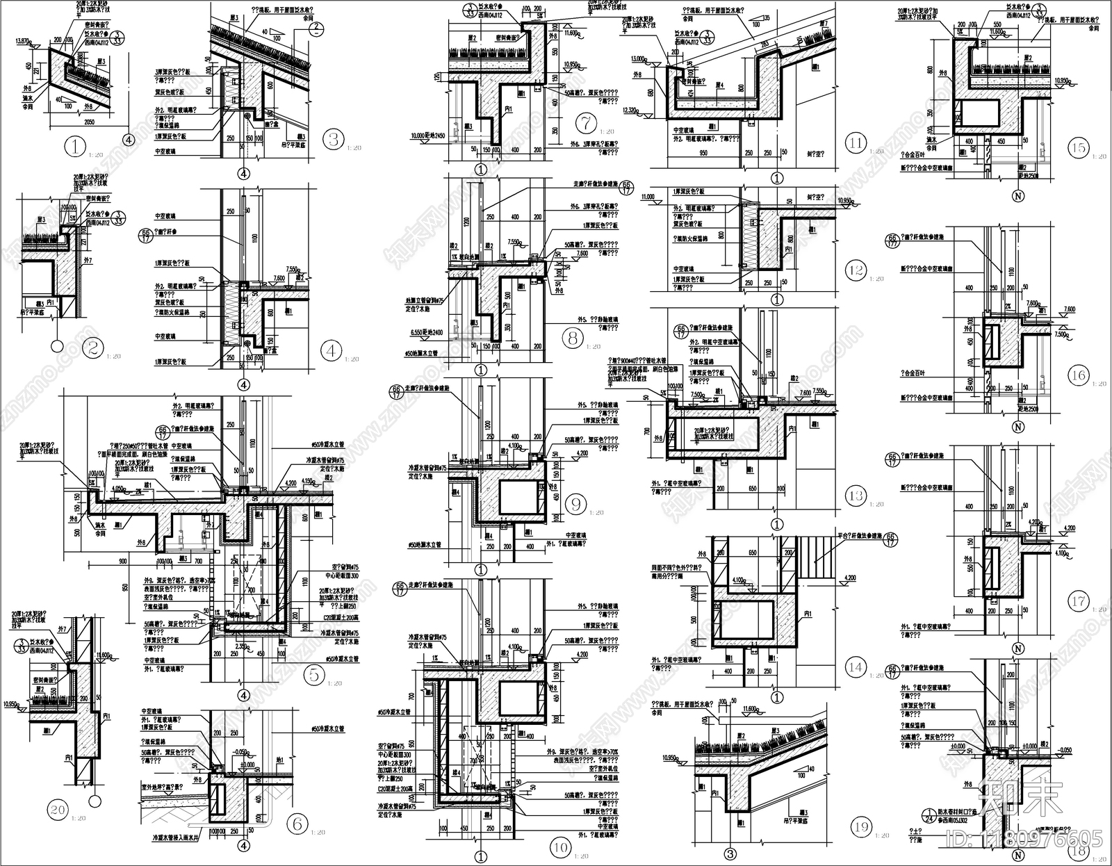 现代幼儿园建筑cad施工图下载【ID:1180976605】