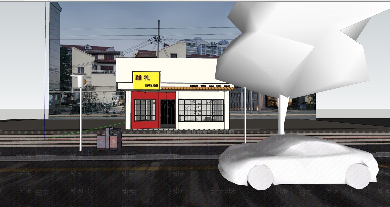 复古法式玩具礼品店SU模型下载【ID:1180984996】