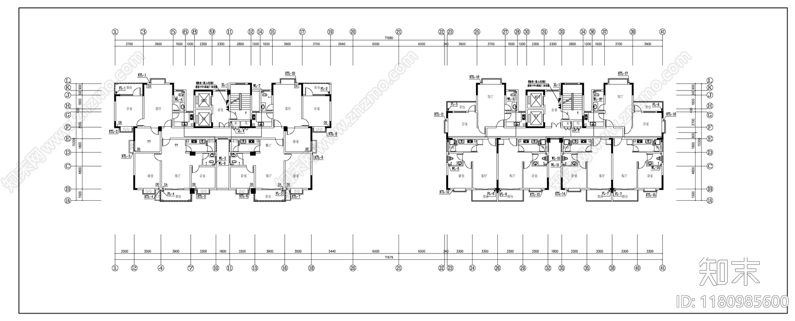 给排水图cad施工图下载【ID:1180985600】