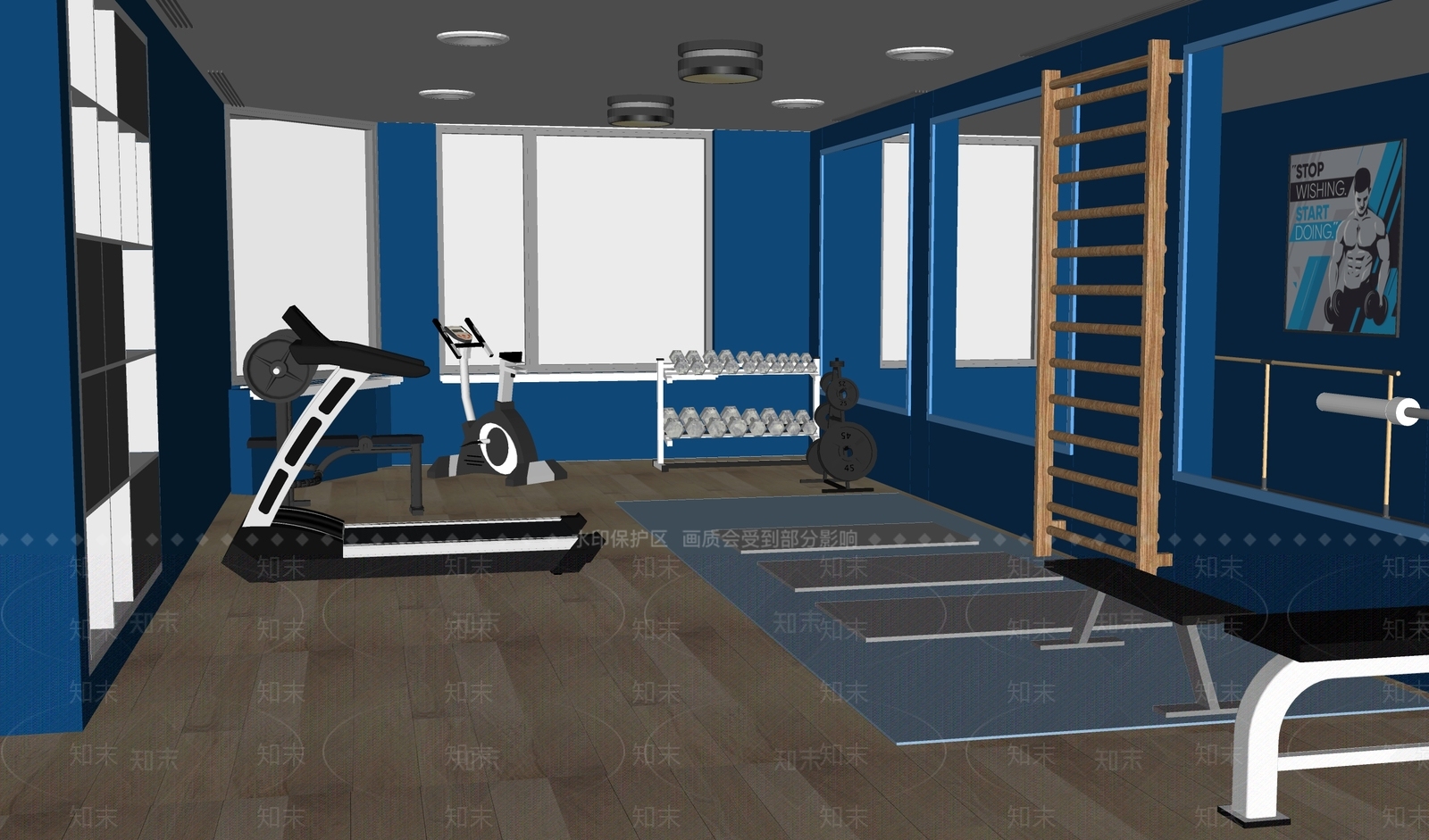 现代其他休闲娱乐空间SU模型下载【ID:1180987257】