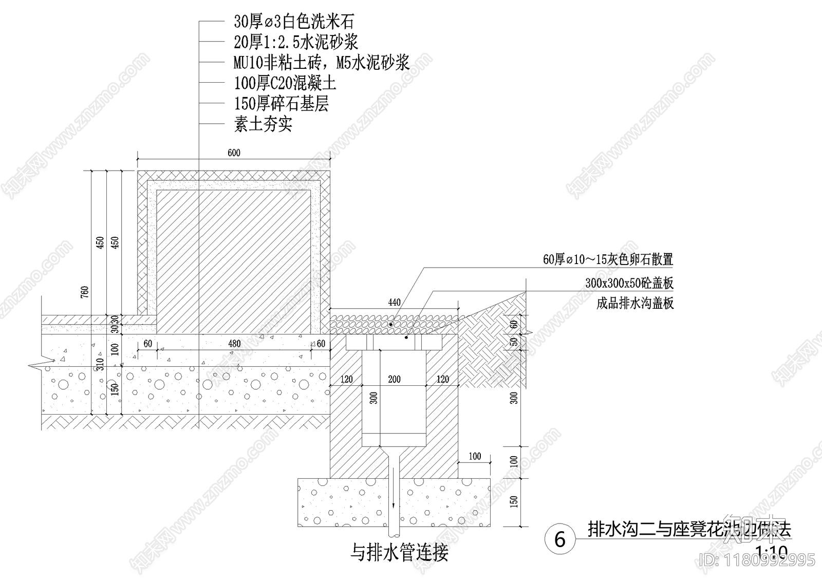 给排水节点详图cad施工图下载【ID:1180992995】