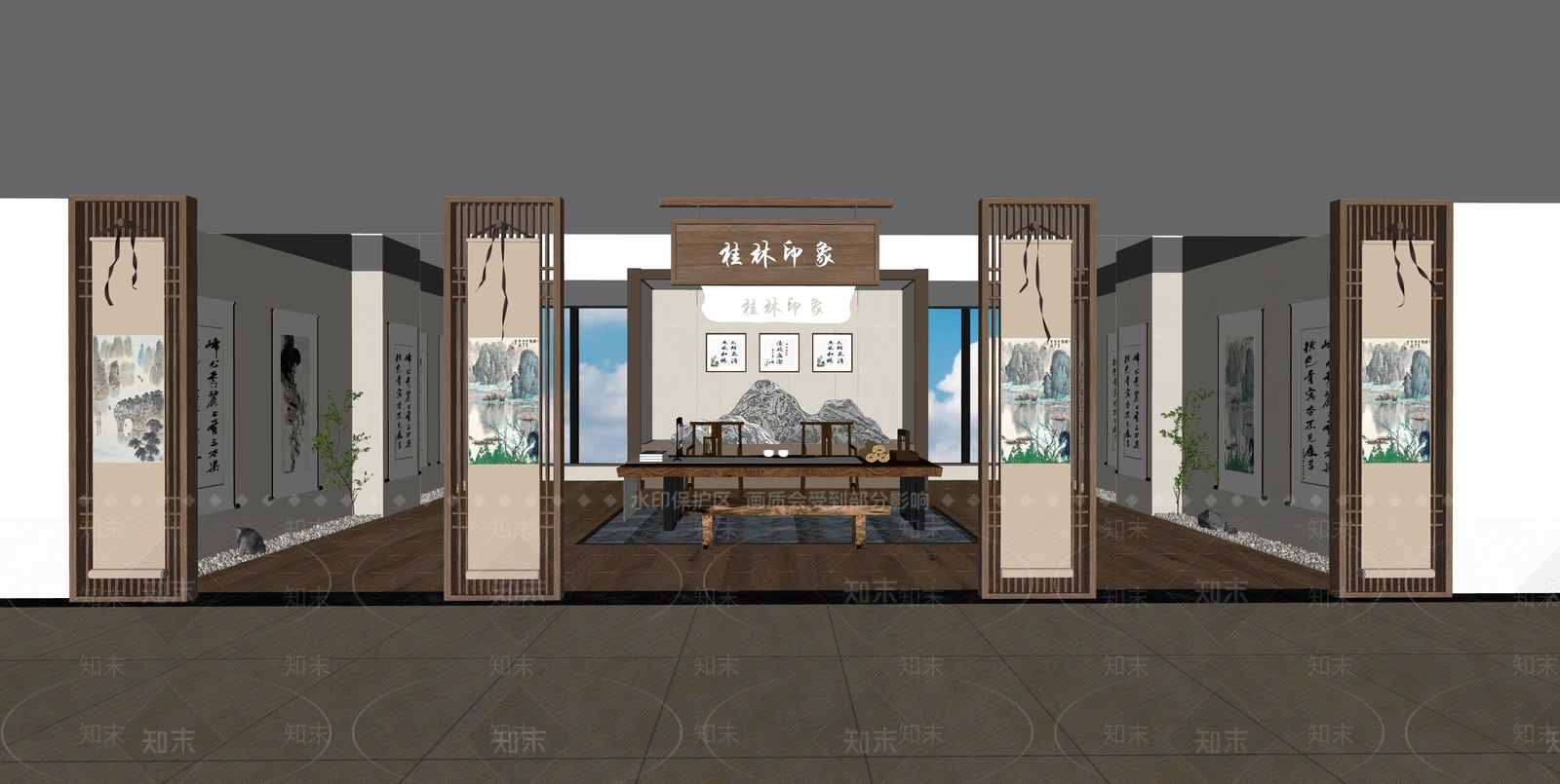 现代其他学校空间SU模型下载【ID:1180998709】