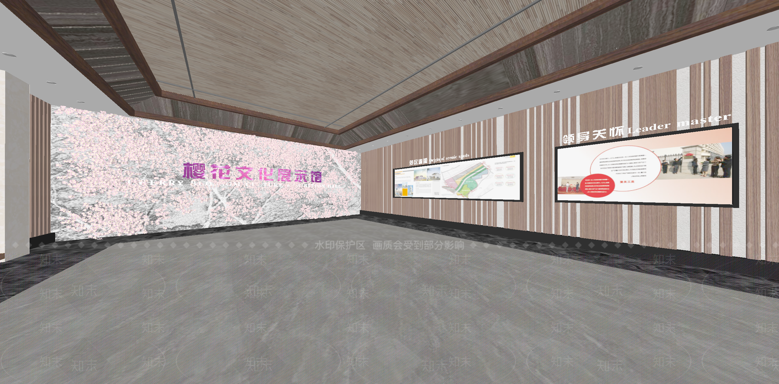 现代中式博物馆SU模型下载【ID:1180999313】
