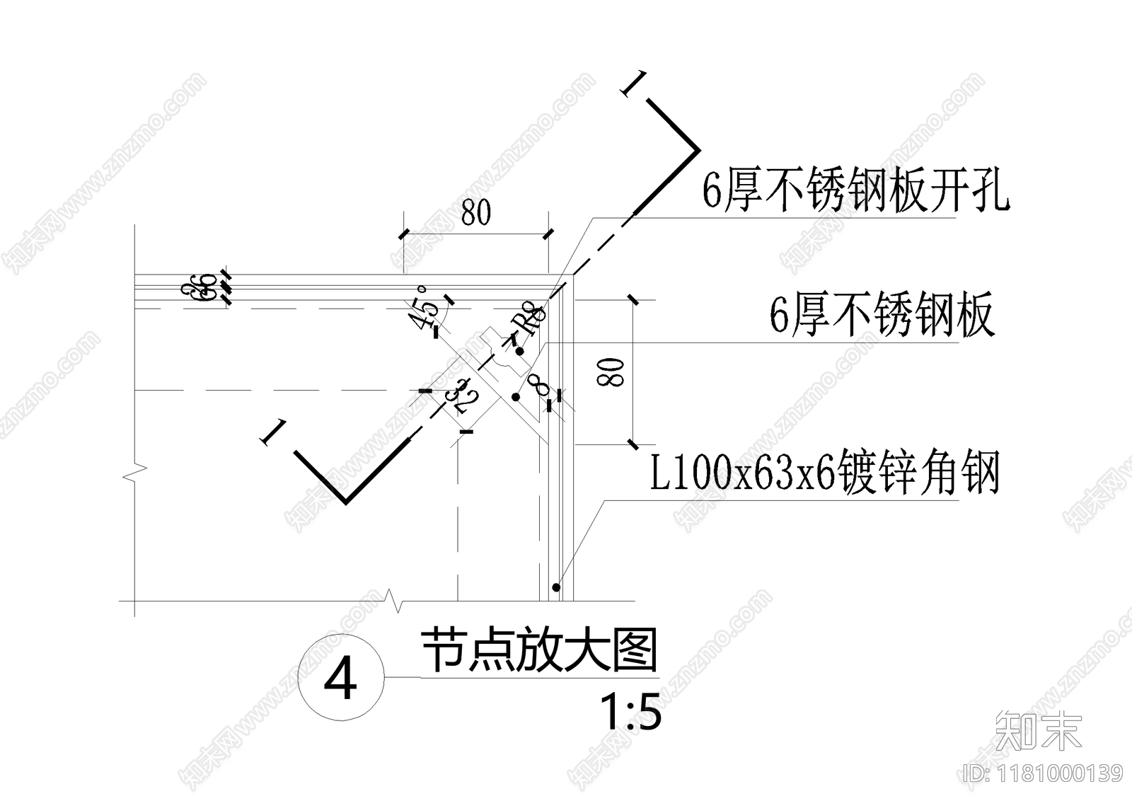 给排水节点详图cad施工图下载【ID:1181000139】