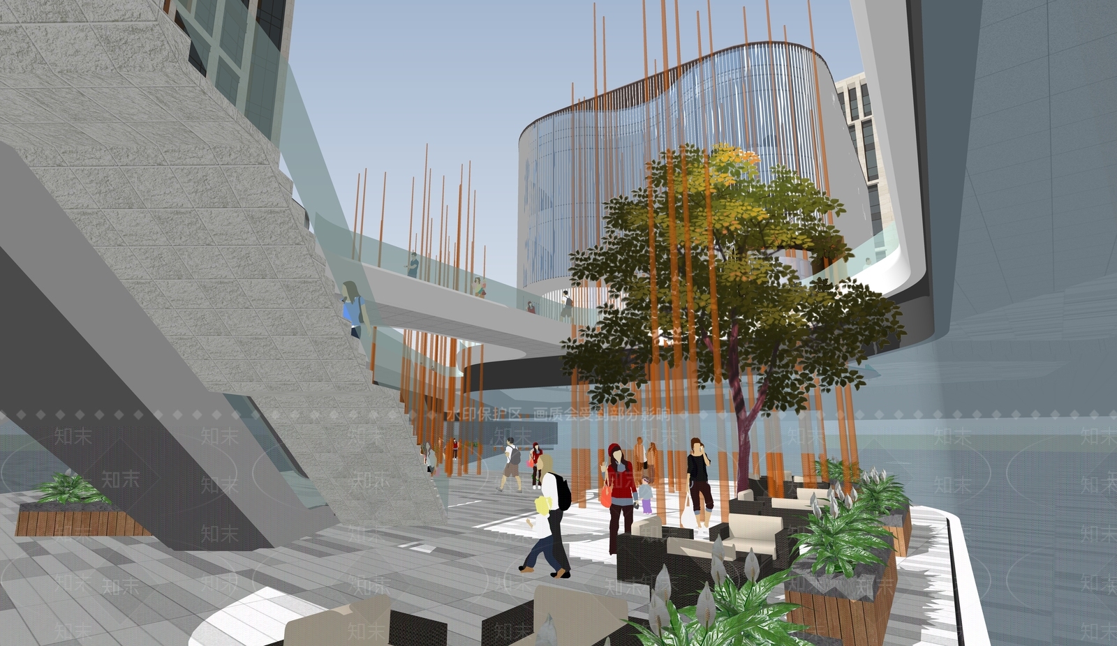 现代小公建SU模型下载【ID:1181011611】