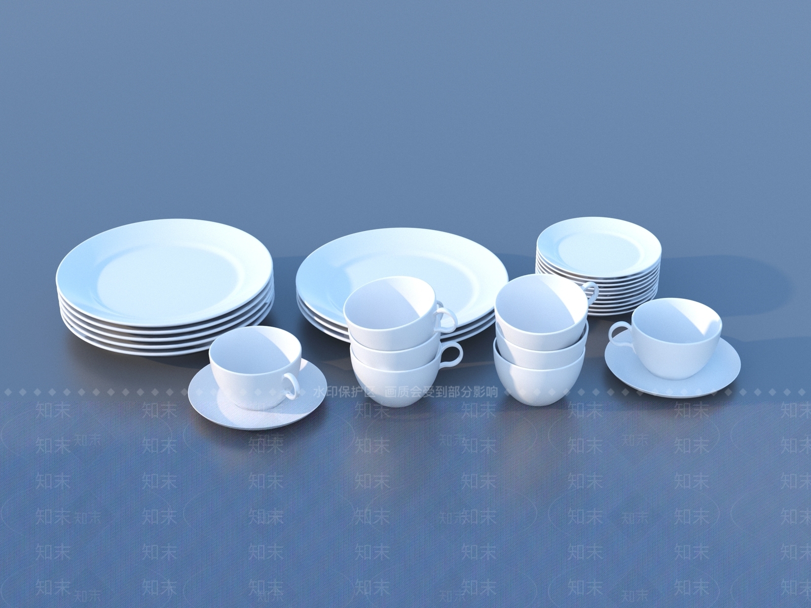 餐具3D模型下载【ID:1181019859】