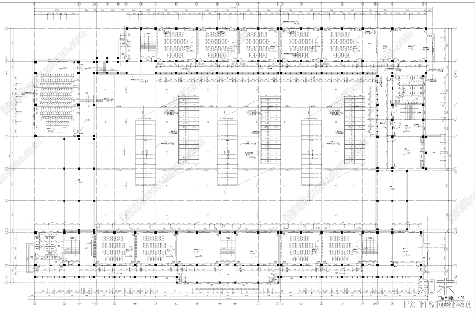 现代简约学校建筑施工图下载【ID:1181021246】