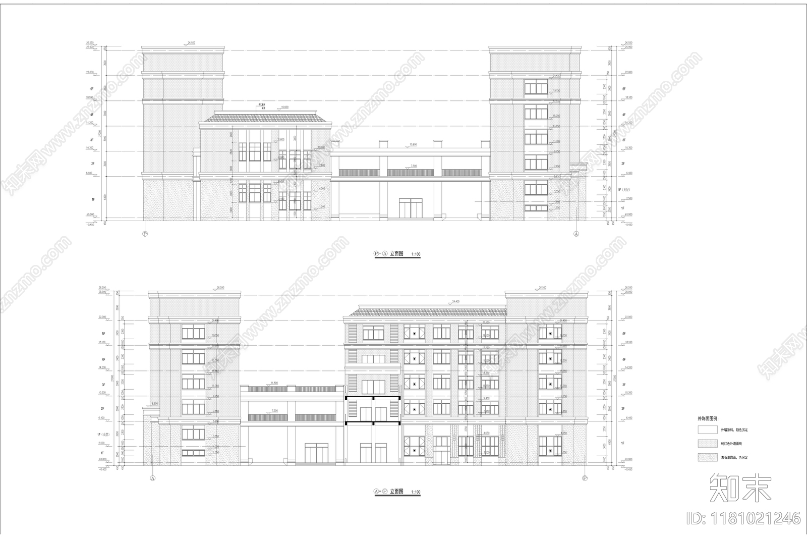 现代简约学校建筑施工图下载【ID:1181021246】