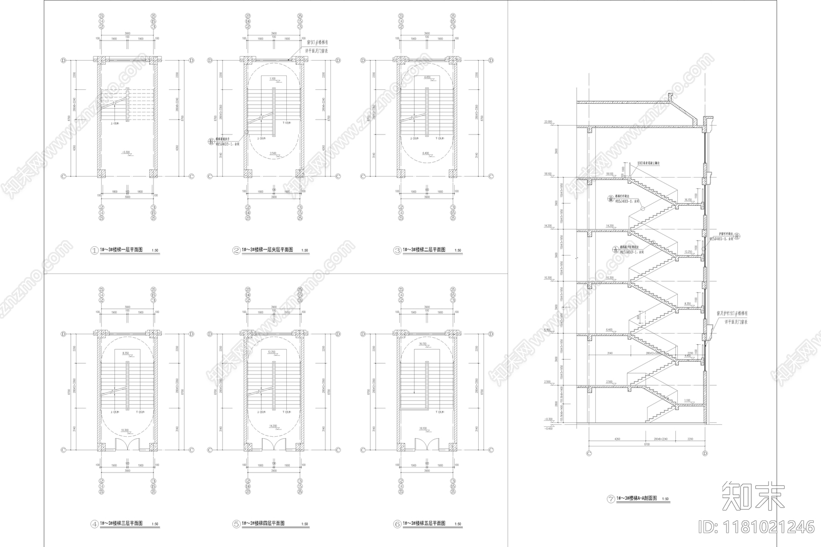 现代简约学校建筑施工图下载【ID:1181021246】