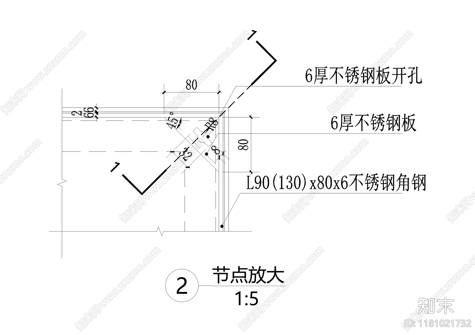 给排水节点详图cad施工图下载【ID:1181021732】