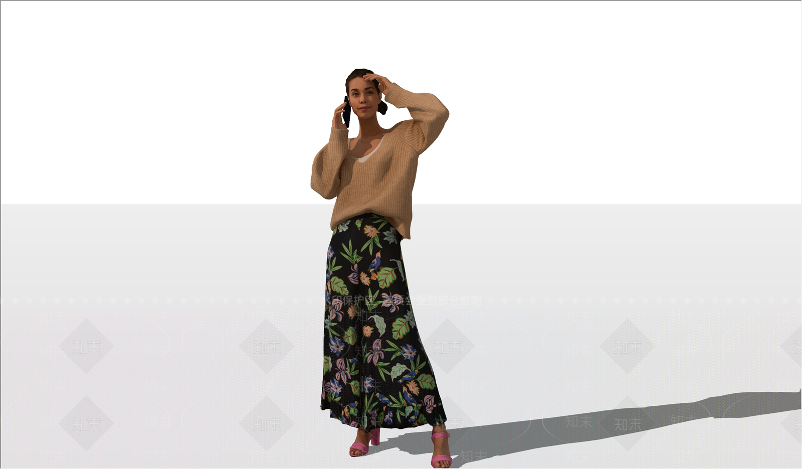 女人SU模型下载【ID:1181023132】