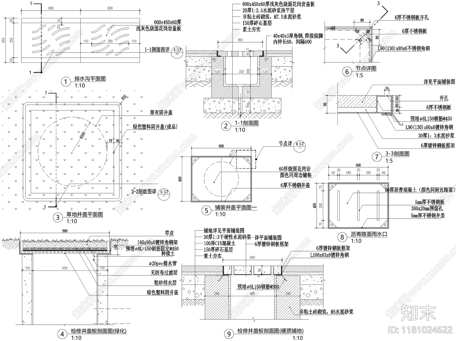 给排水节点详图施工图下载【ID:1181024622】
