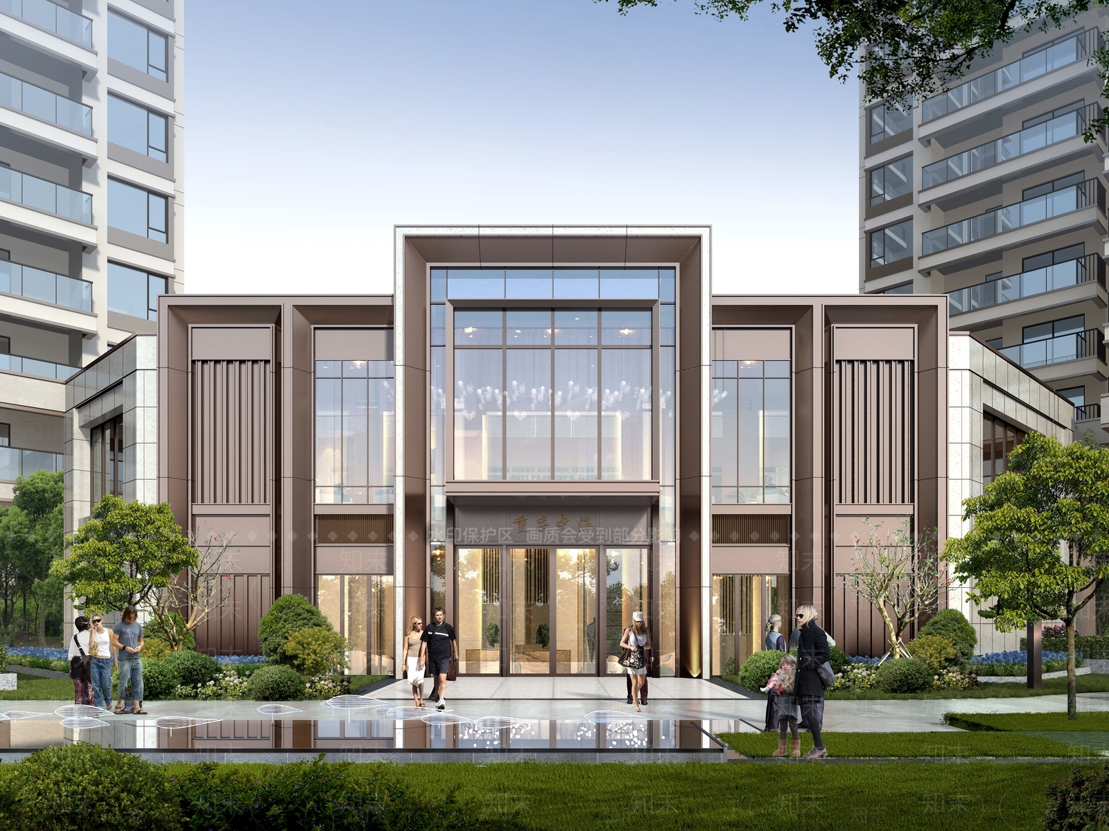 售楼处建筑SU模型精品下载_SketchUp模型_知末网