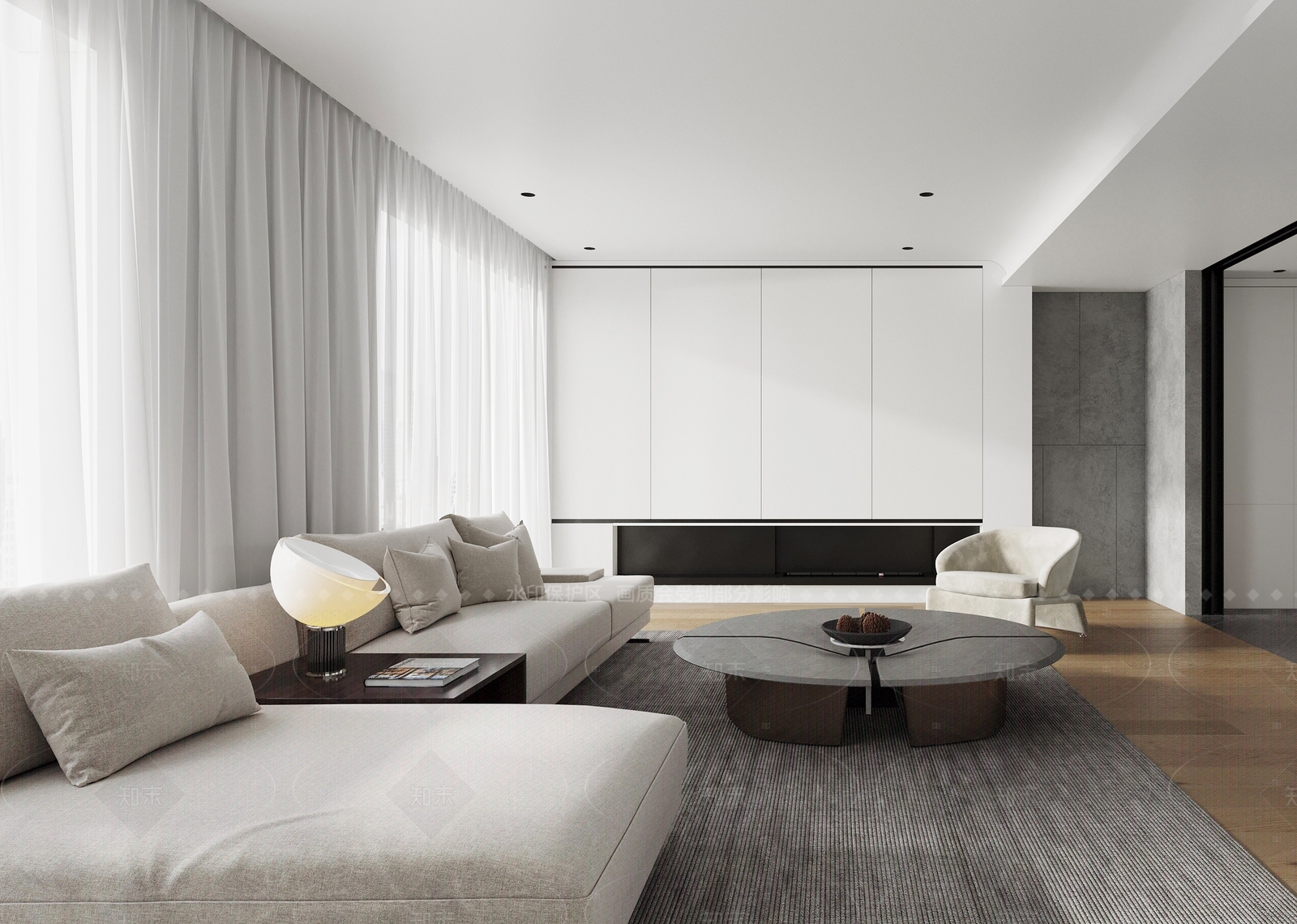 现代客餐厅3D模型下载【ID:1214947978】