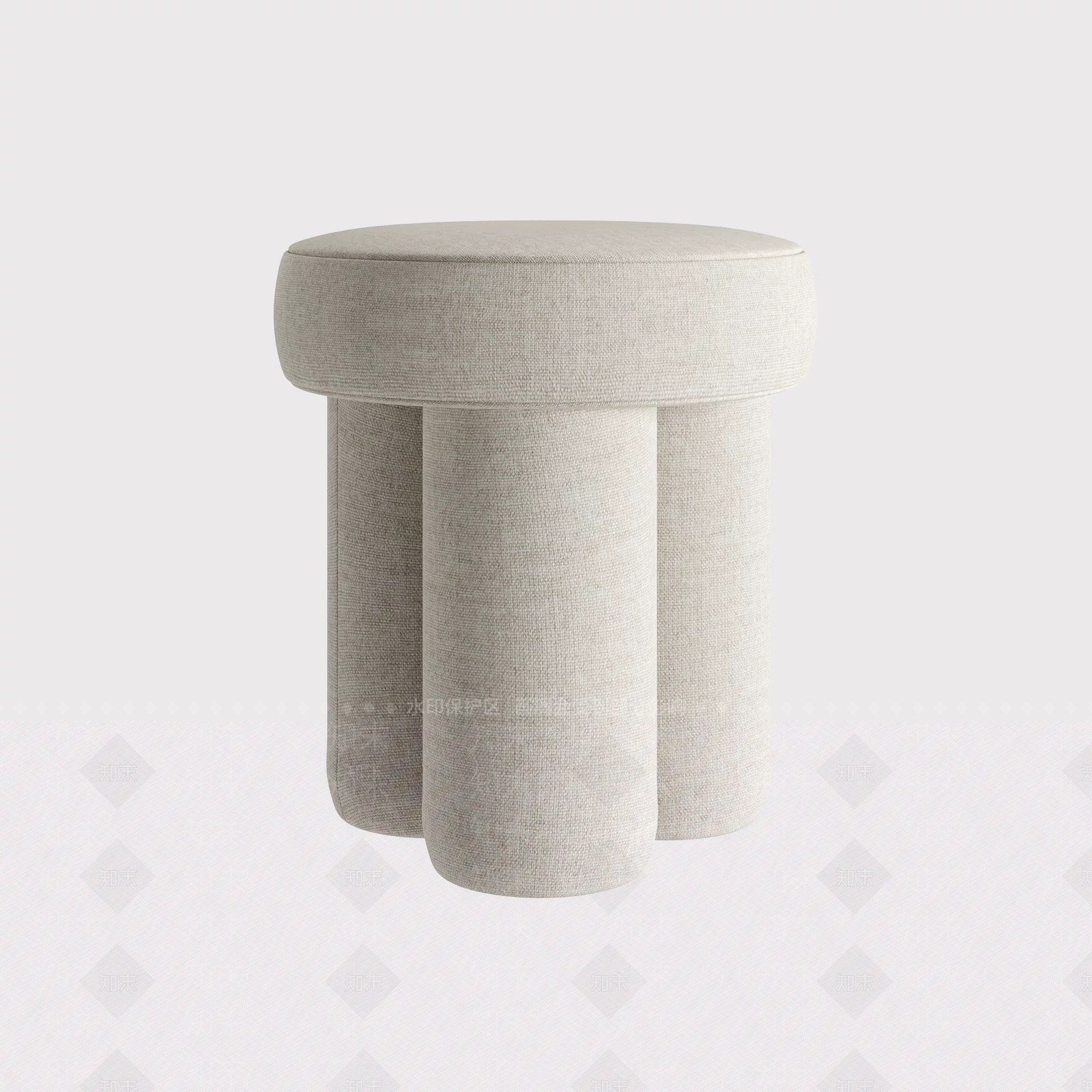 现代坐垫凳3D模型下载【ID:1181028188】