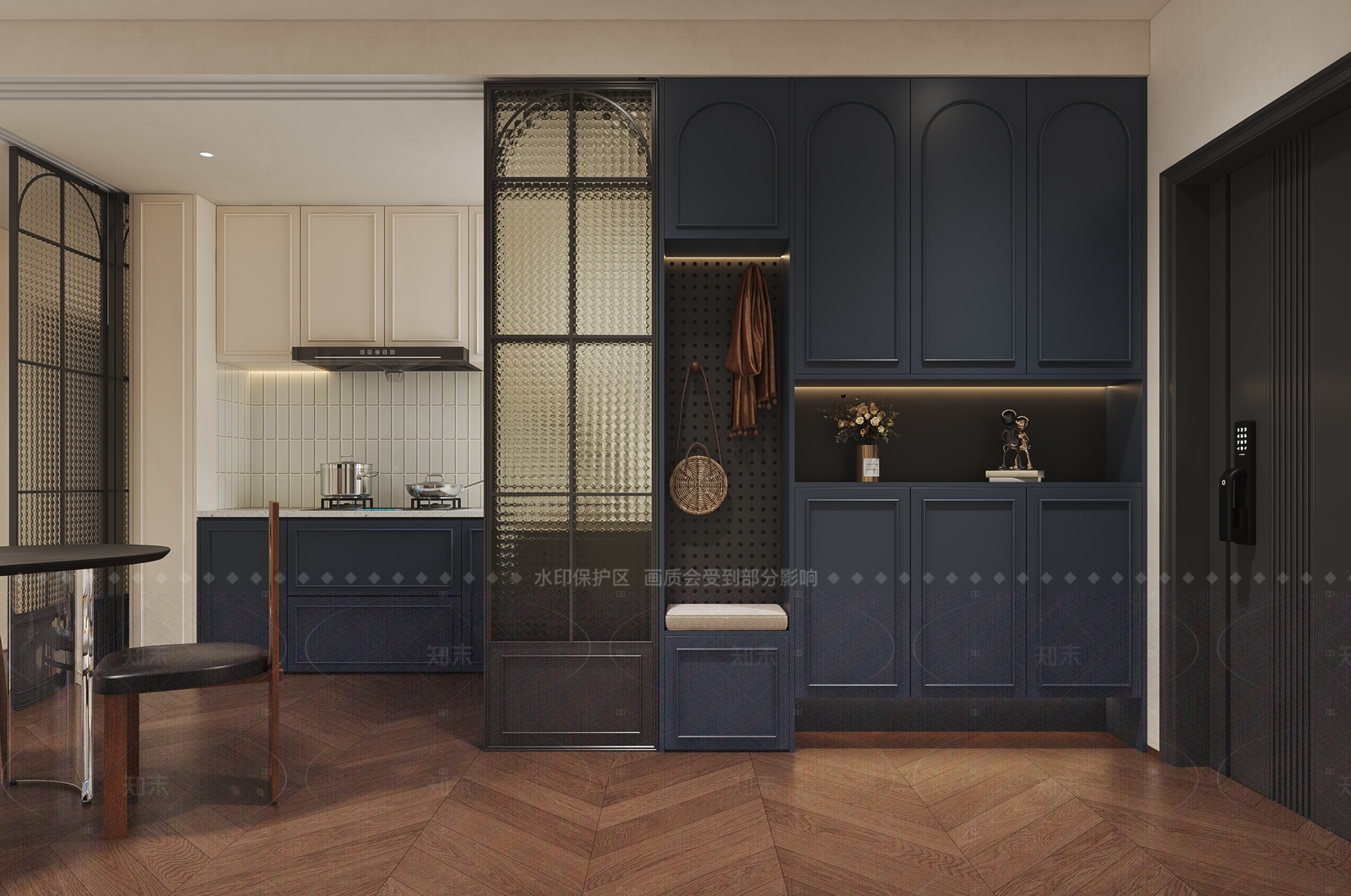 法式玄关3D模型下载【ID:1214948103】