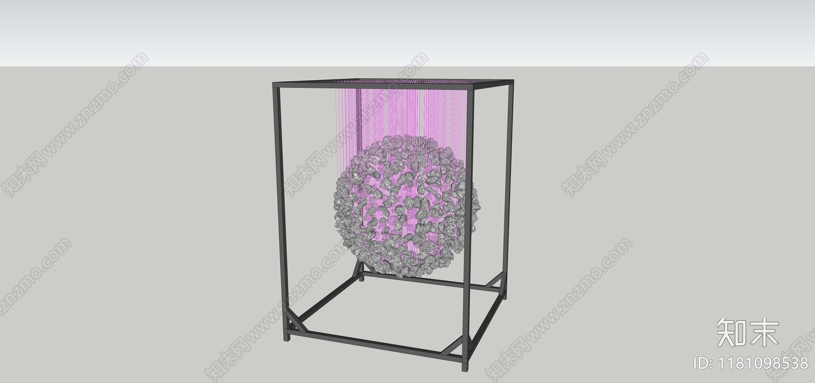 现代艺术装置SU模型下载【ID:1181098538】
