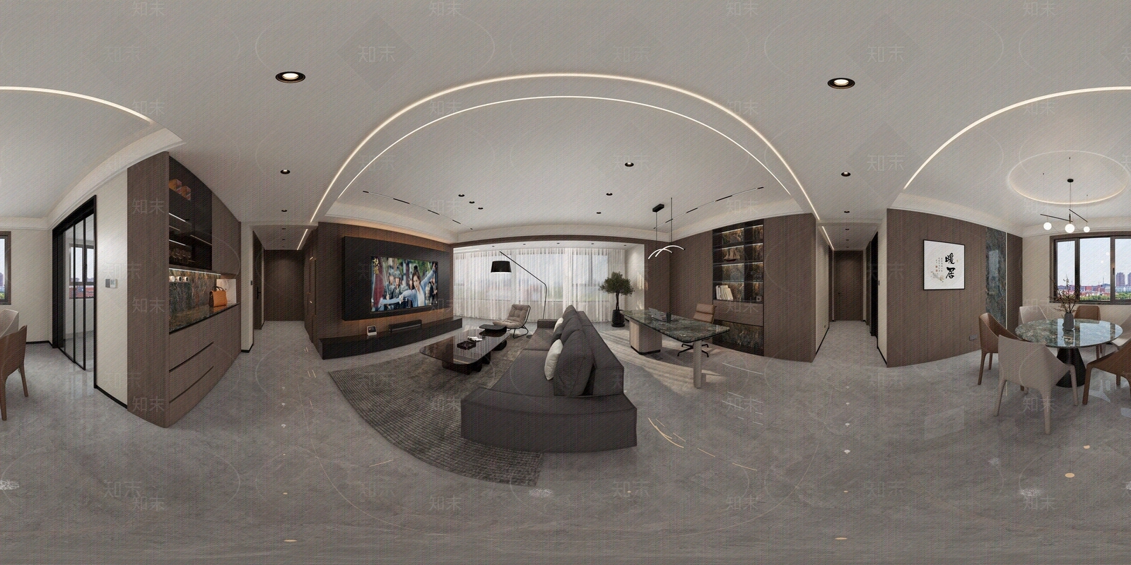 意式现代室内HDR贴图下载【ID:1181043689】