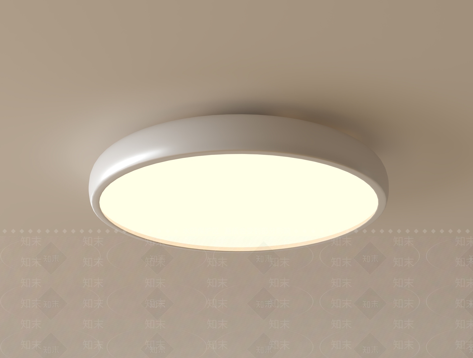 现代极简吸顶灯3D模型下载【ID:1181048663】