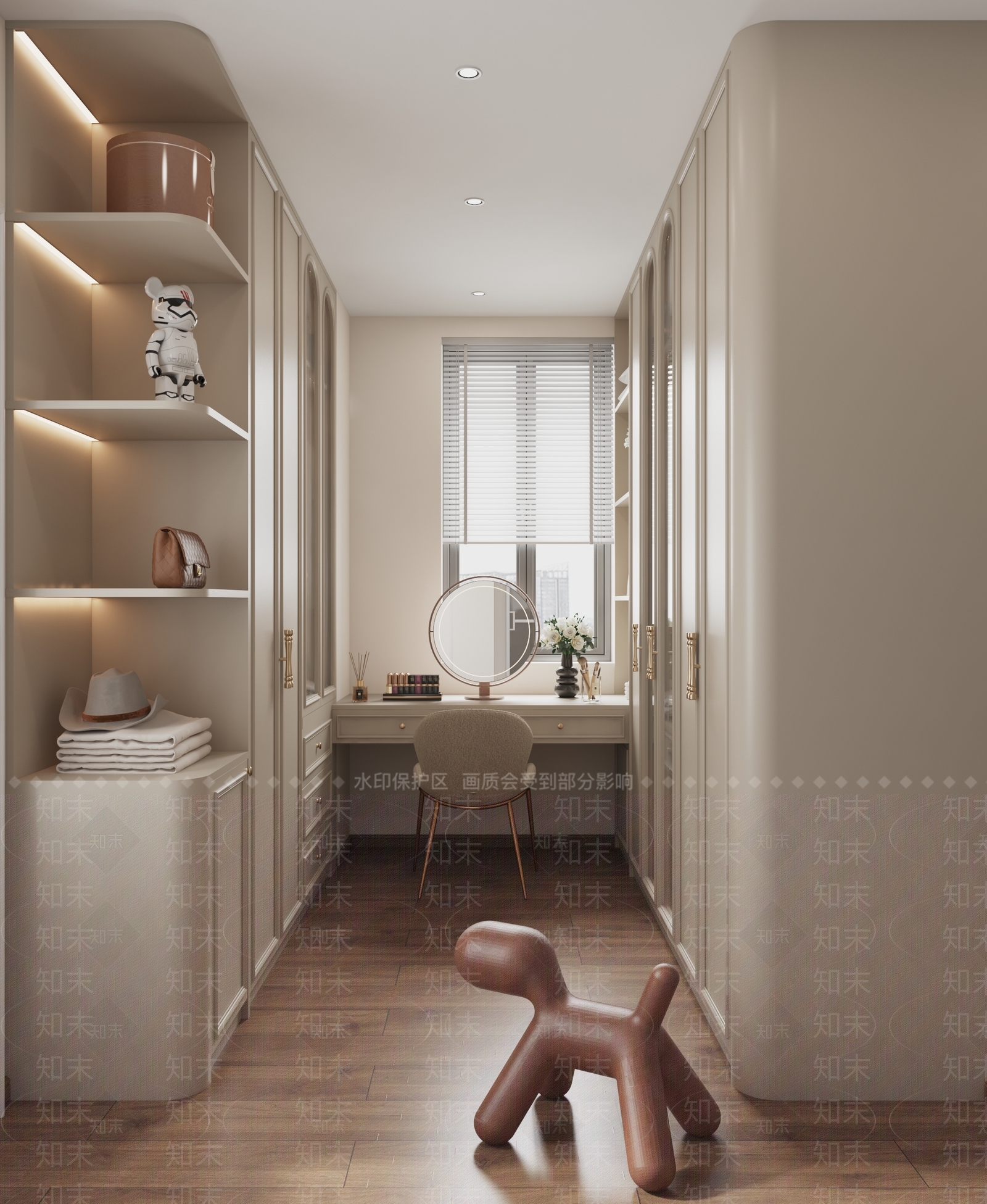法式复古衣帽间3D模型下载【ID:1181050003】