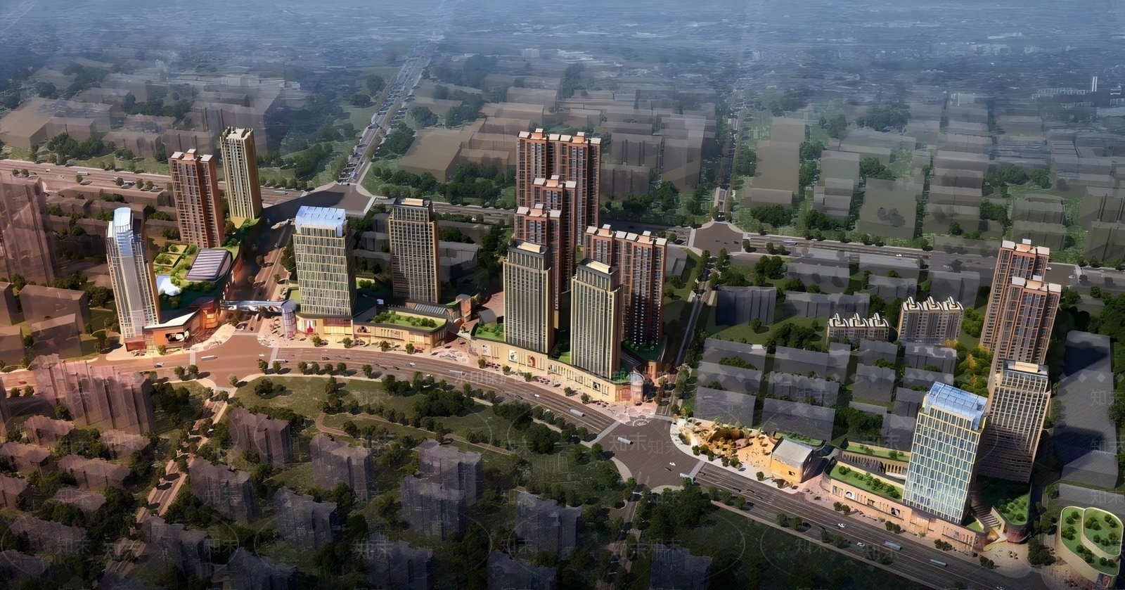 现代商场建筑SU模型下载【ID:1181056000】