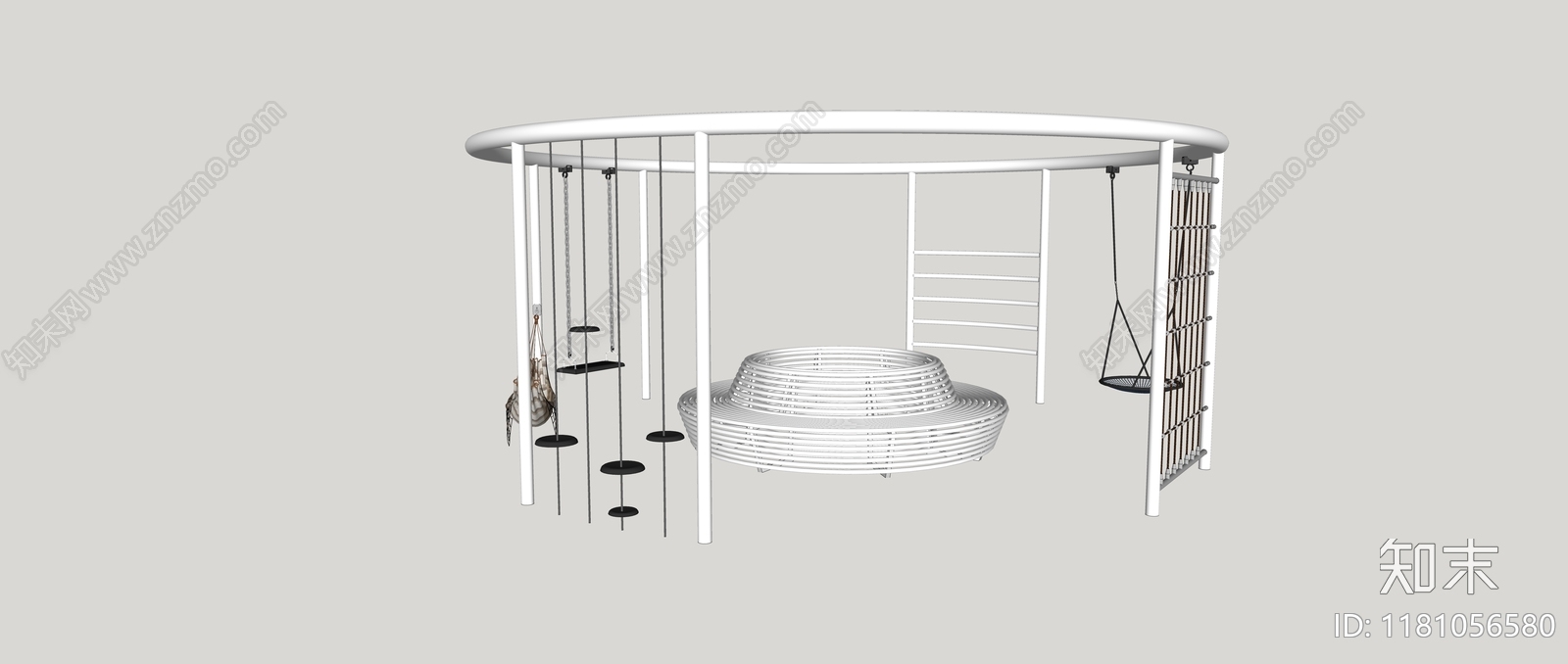 现代儿童游乐区SU模型下载【ID:1181056580】