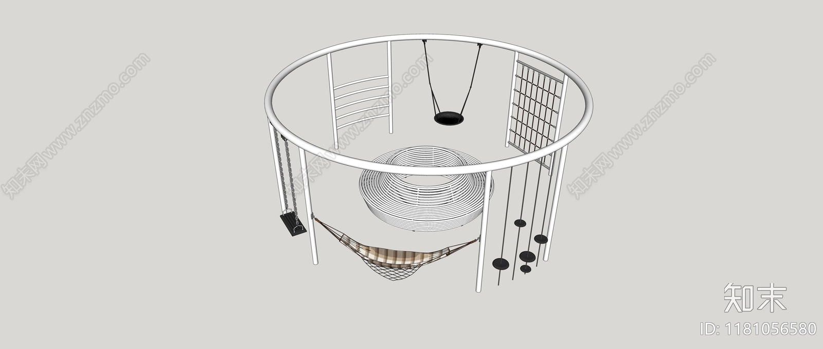 现代儿童游乐区SU模型下载【ID:1181056580】