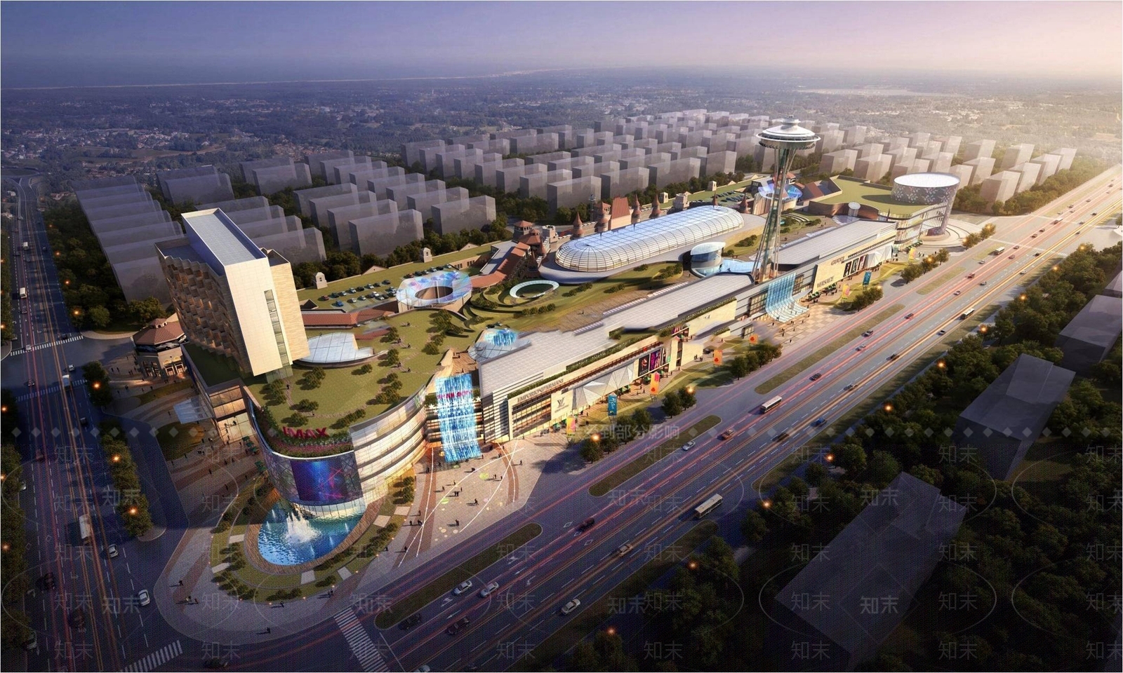 现代商场建筑SU模型下载【ID:1181059911】