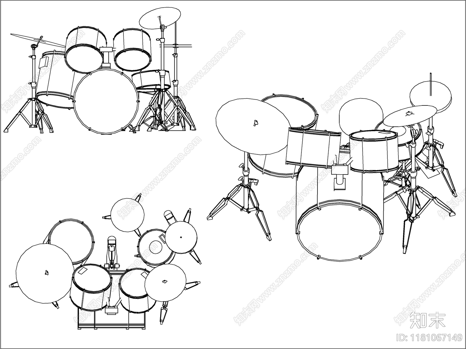 现代乐器施工图下载【ID:1181067149】