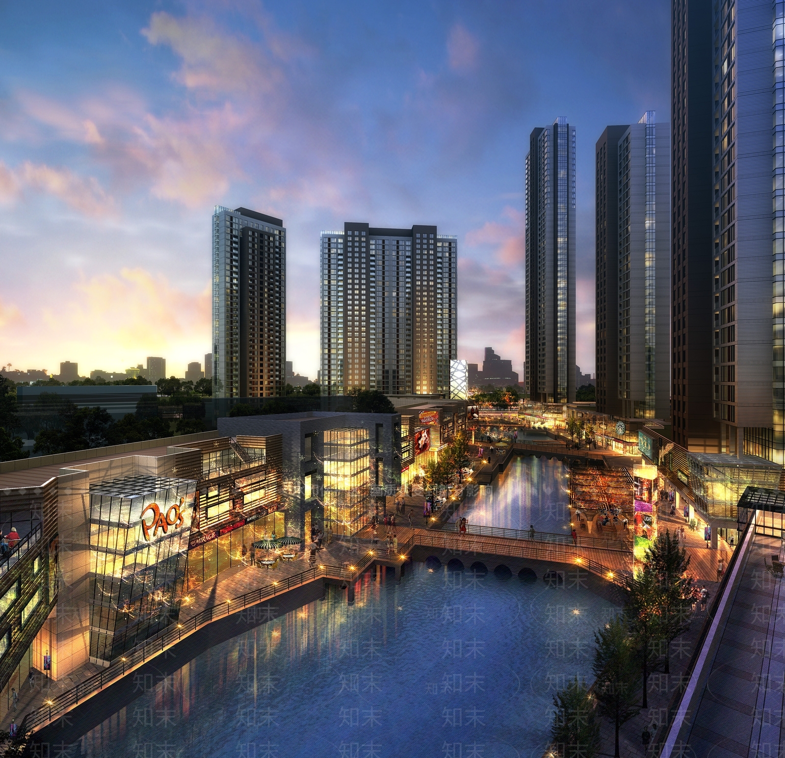现代商场建筑SU模型下载【ID:1181068850】