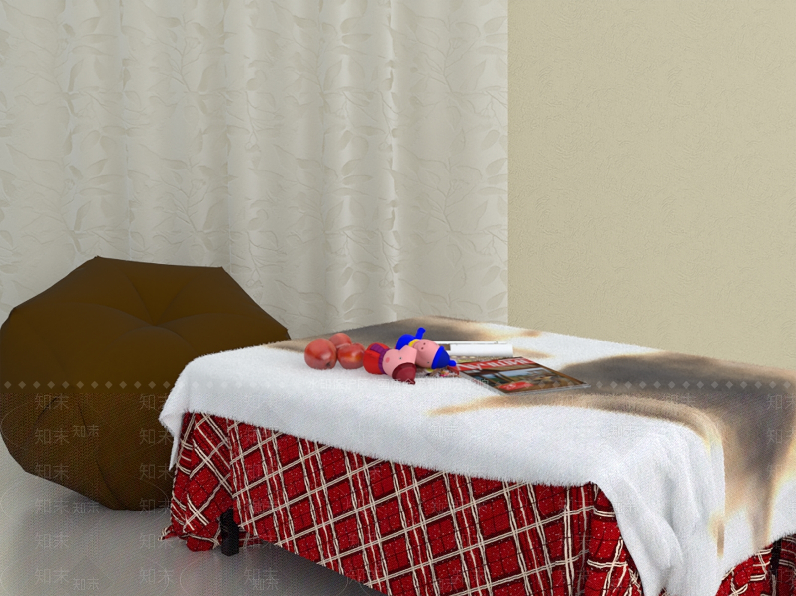 中式桌布3D模型下载【ID:1181069547】