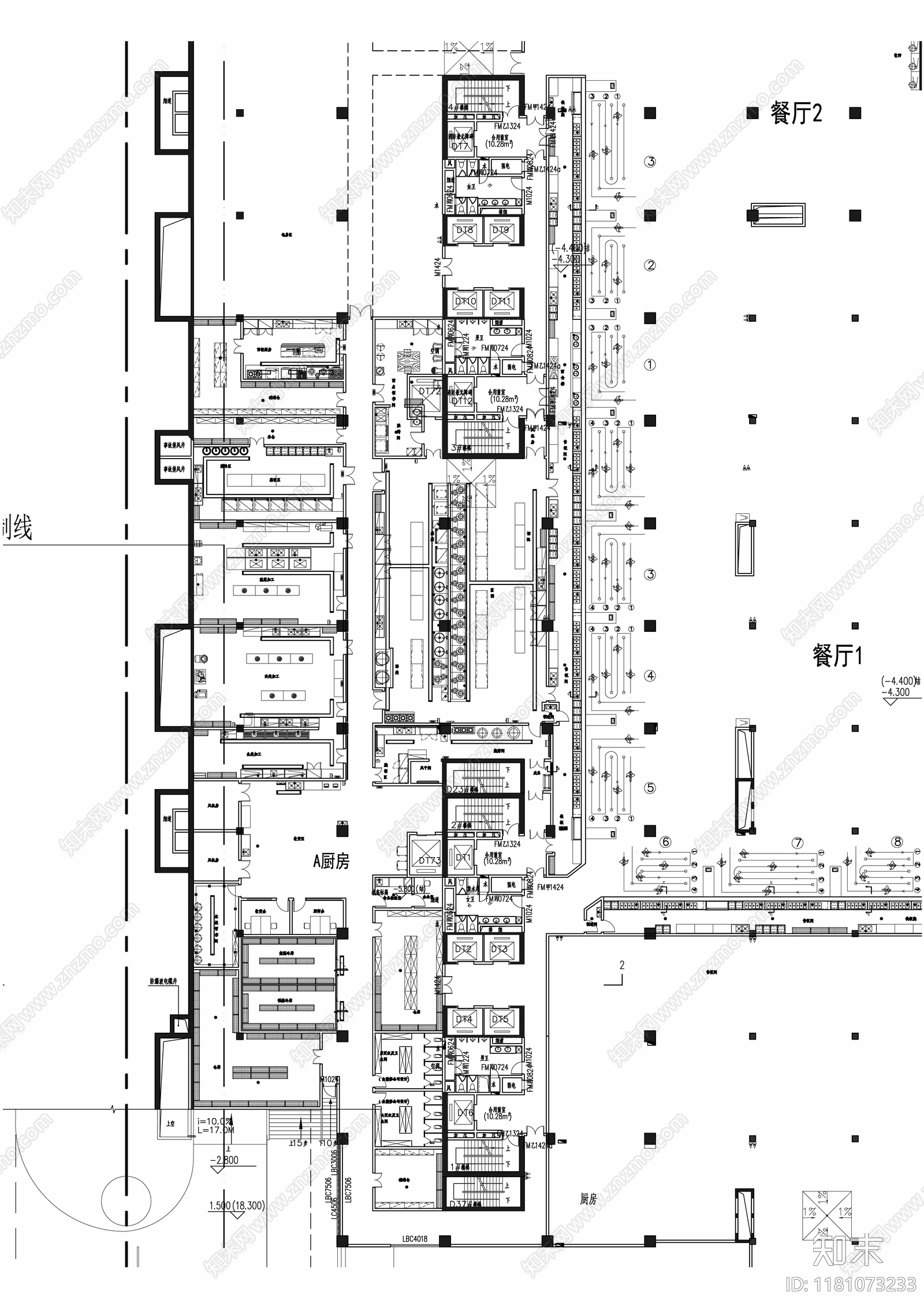 建筑平面图施工图下载【ID:1181073233】