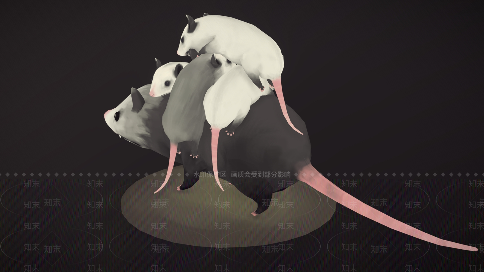 爬行类动物3D模型下载【ID:1181075945】