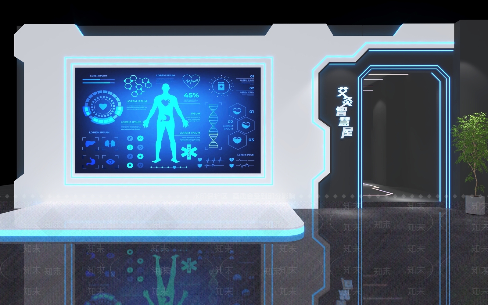 现代其他娱乐空间3D模型下载【ID:1181090050】