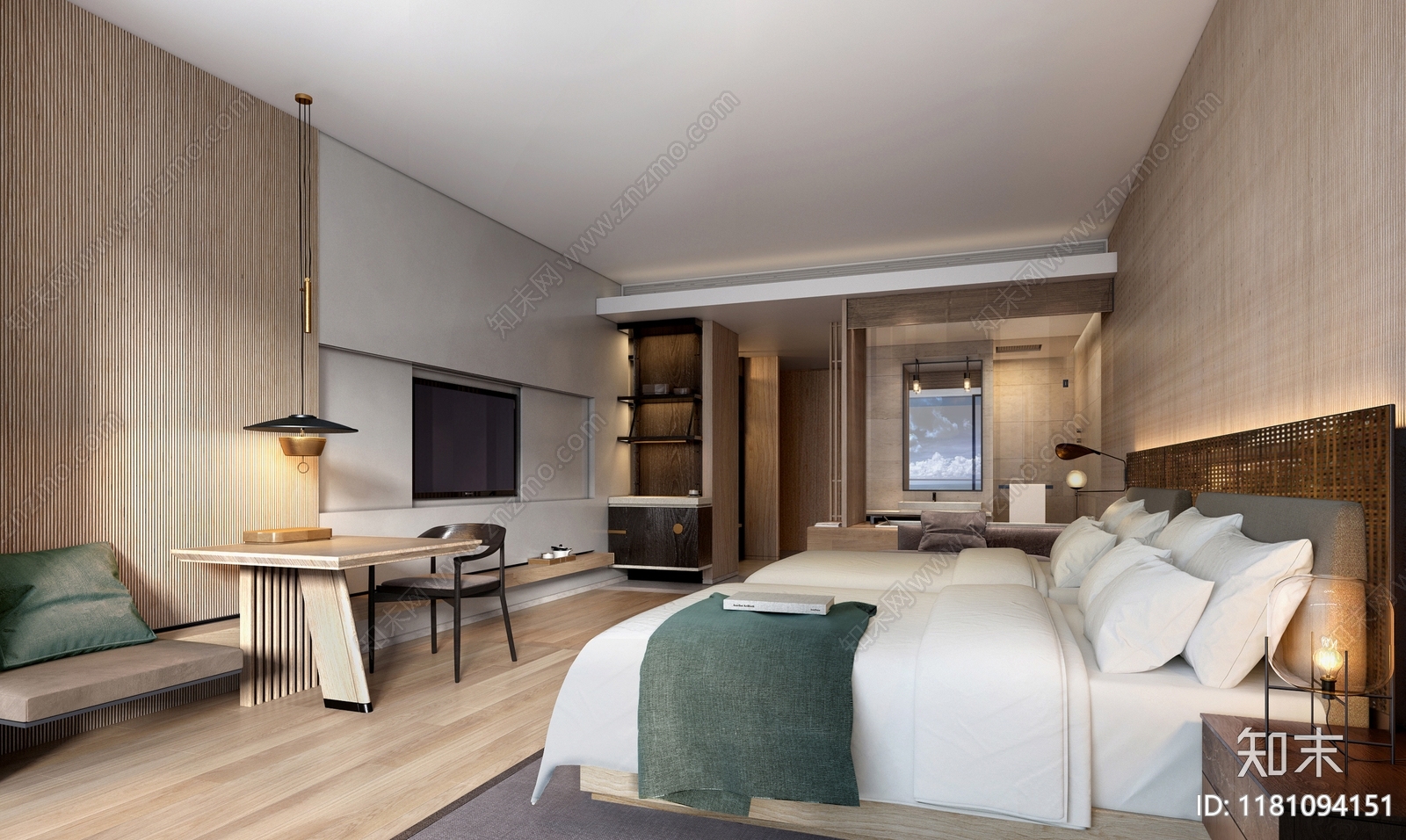 现代酒店施工图下载【ID:1181094151】