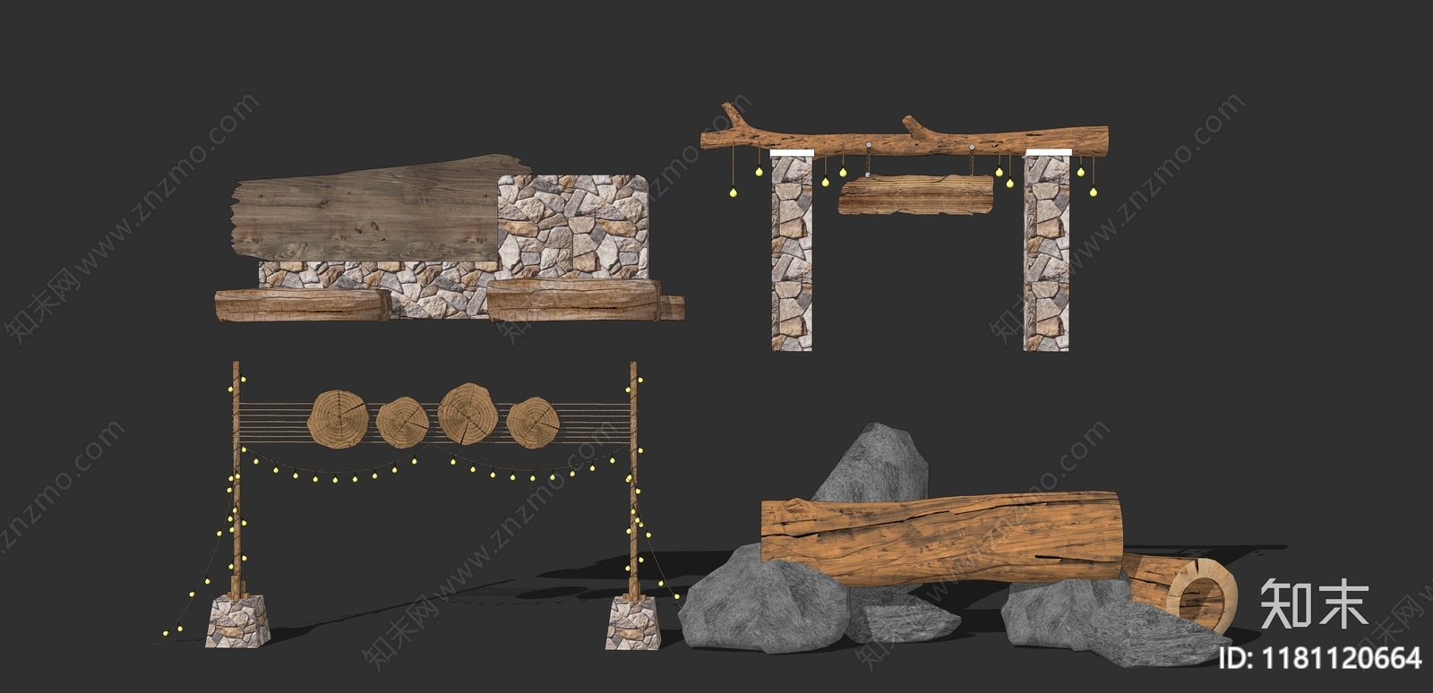 现代景观公园SU模型下载【ID:1181120664】