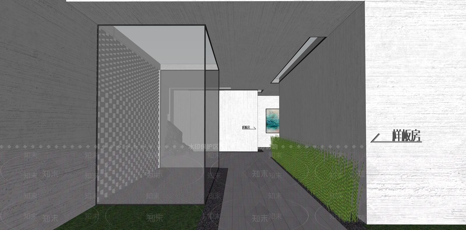 现代其他景观小建筑SU模型下载【ID:1181128274】
