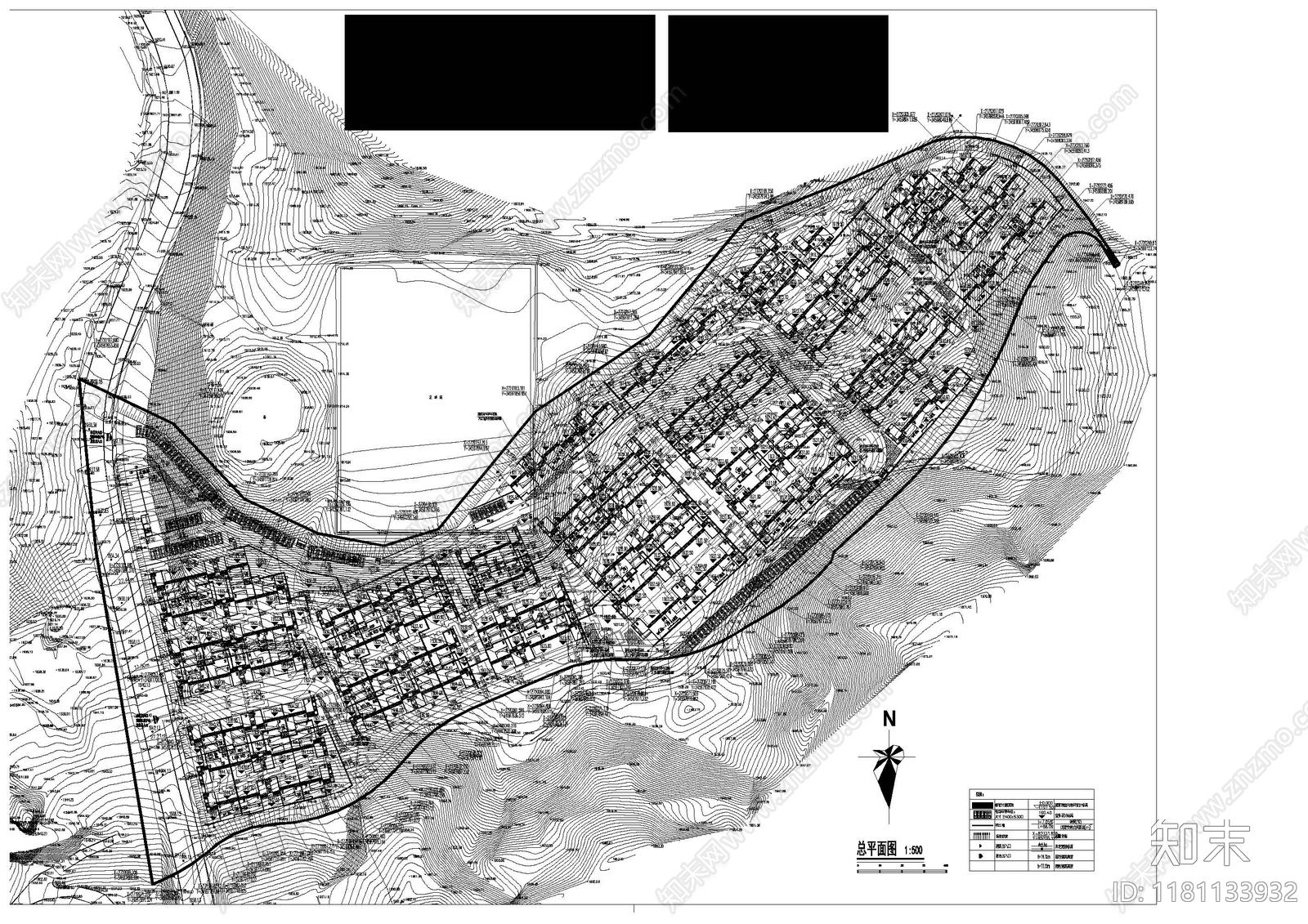 现代住宅楼建筑cad施工图下载【ID:1181133932】